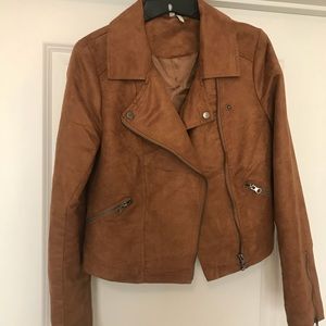 Brown suede jacket